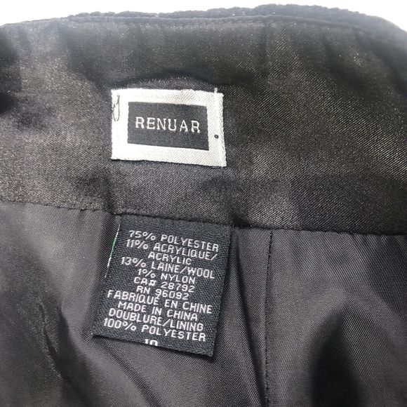 RENUAR blend black skirt size 10 NWT - Picture 6 of 9
